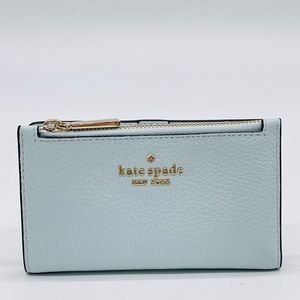 NWT Kate Spade Morgan Small Slim Bifold Wallet in Hazy Morning